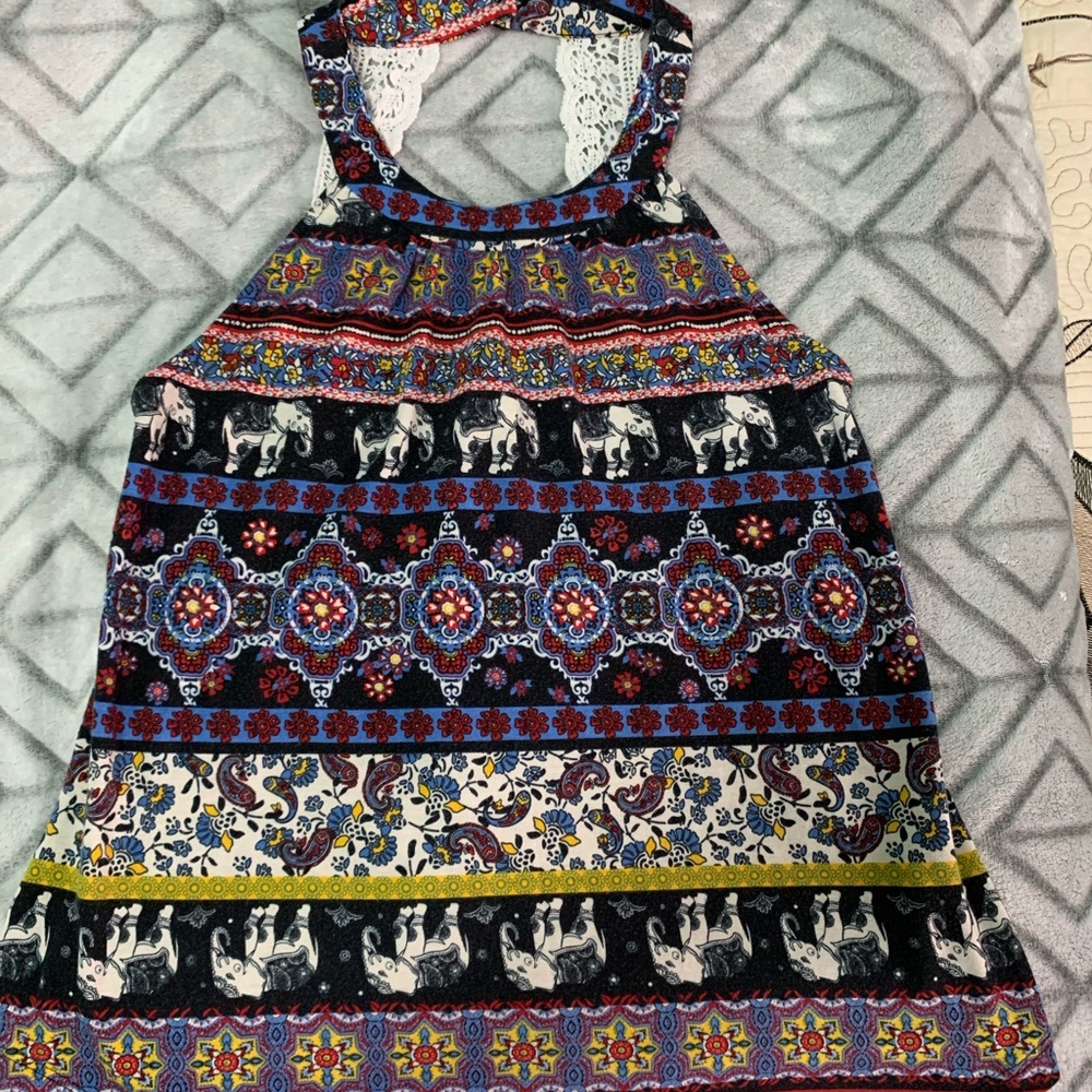 Women’s blouse with elephants
